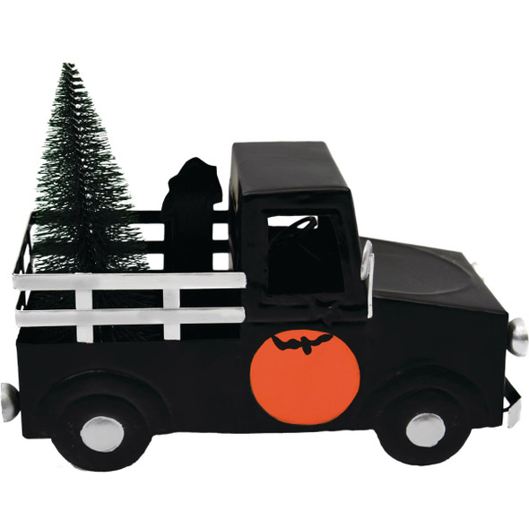 8.27 In. LED Halloween Truck Lighted Decoration HC8037051DIB