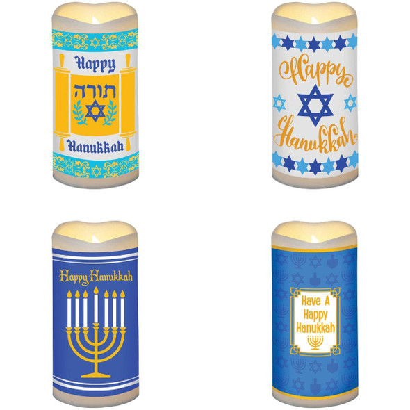 Alpine 6 In. H. Plastic Battery-Operated LED Hanukkah Candle Pack of 20