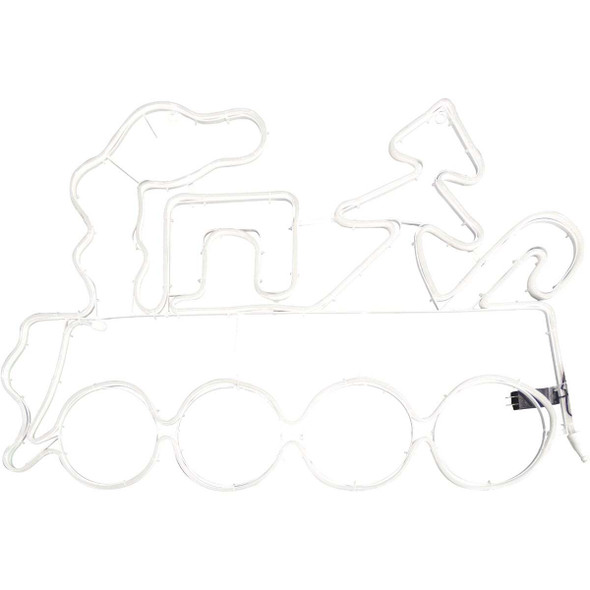 Alpine 36 In. LED Multi-Color Christmas Train Lighted Decoration CEY230MC