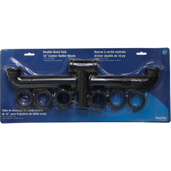 Plumb Pack 1-1-2 In. x 16 In. Plastic Center Waste Outlet PP930B 420117