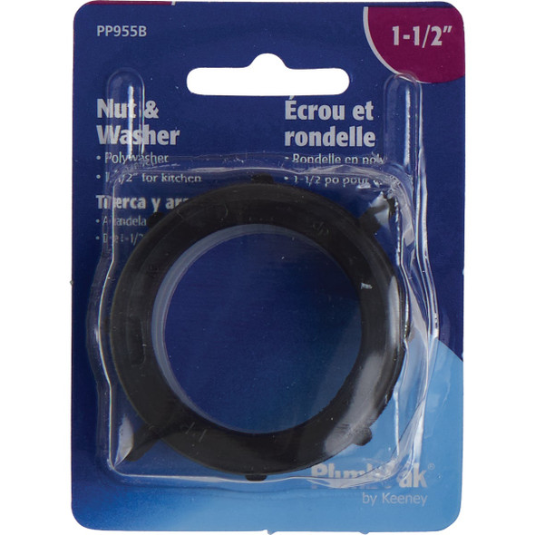 Plumb Pak 1-1/2 In. Black Plastic Split Joint Nut