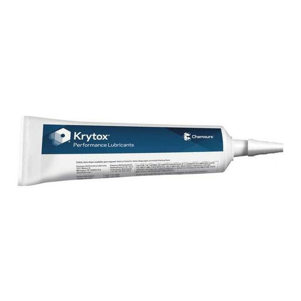 Krytox 8 oz, Tube, Synthetic, White GPL-224