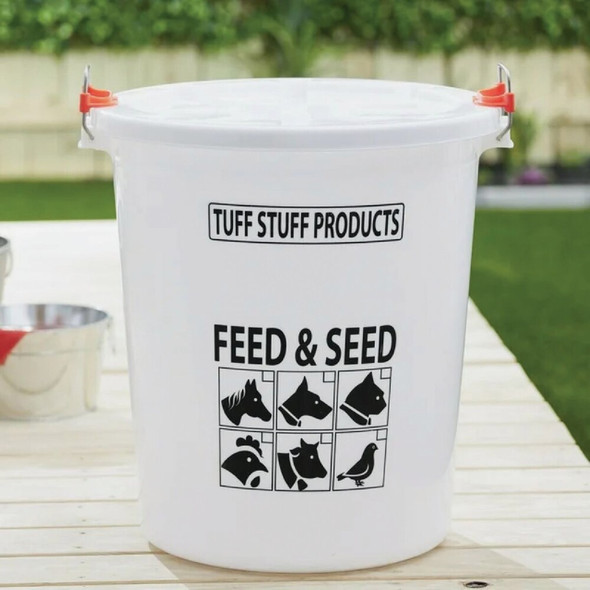 Tuff Stuff 26.5 Gal.-130 Lb. Feed & Seed Storage Tub with Lid FS26 710899