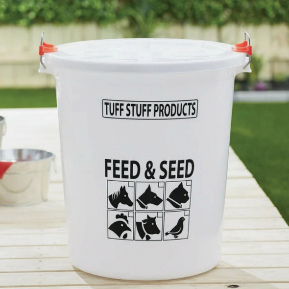 Tuff Stuff 12 Gal.-50 Lb. Feed & Seed Storage Tub with Lid FS12 706031