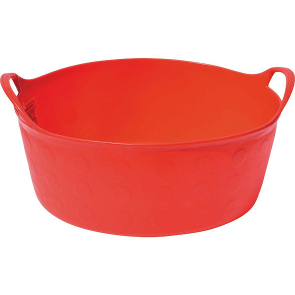Tuff Stuff 4 Gal. Red Short Plastic Flex Tub S4-RD