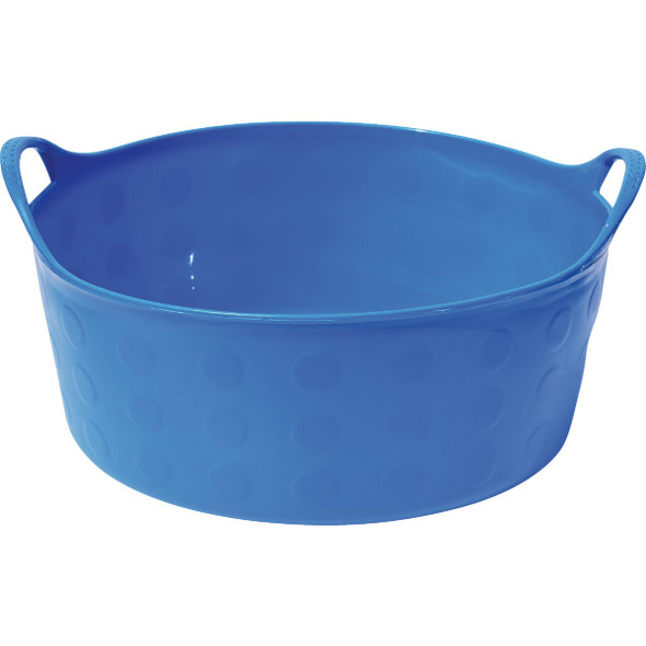 Tuff Stuff 4 Gal. Sky Blue Short Plastic Flex Tub S4-SBL