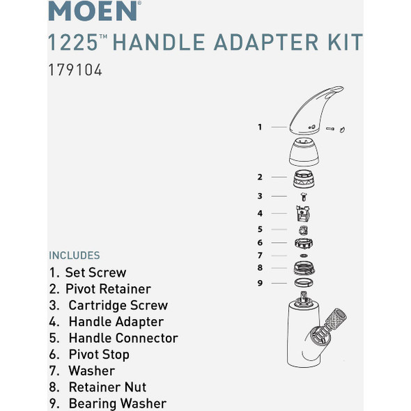 Moen Kitchen Handle Adapter Kit