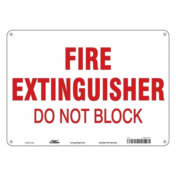 Condor Safety Sign,14" W,10" H,0.055" Thickness 469Y07