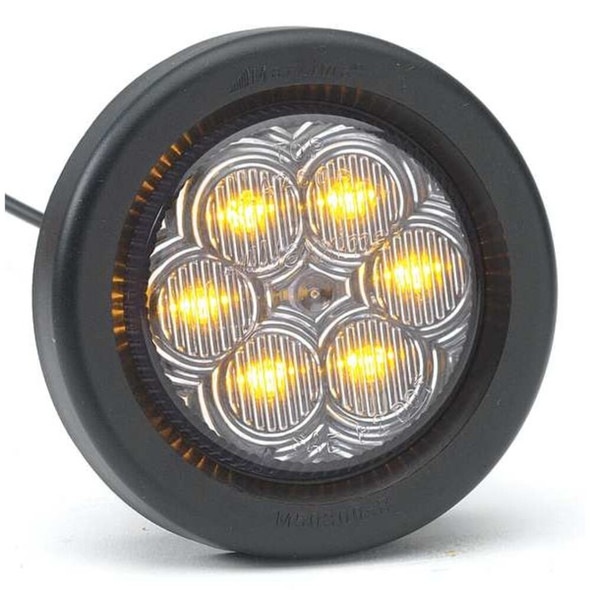 Maxxima Clearance Light, LED, Amber, Grommet, 2 Dia AX30YCG-KIT