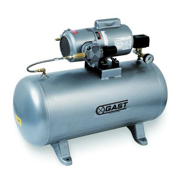 Gast Electric Air Compressor,Tank Mounted 5HCD-100TA-M550NGX