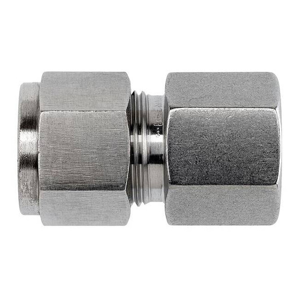 Brennan Industries Strt, SS, Comp. 3/8 in, FNPT 1/4 in N2405-06-08-SS