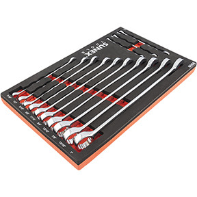 13 PC. V-GROOVE SAE WRENCH SET IN EVA FOAM 1/4 IN-1 IN 9909