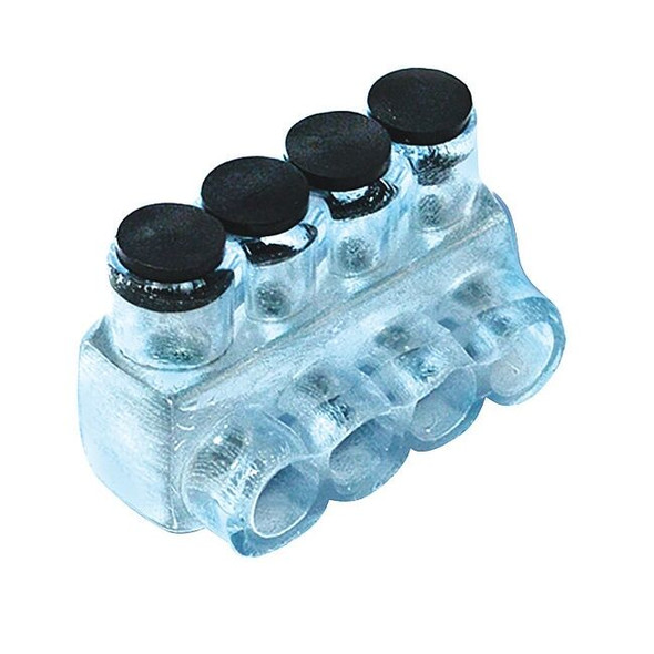 Polaris MultitapConnector,Alum,Clear,Hex,4Port IPL4-4CB