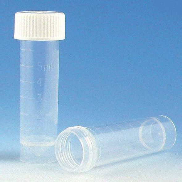 Globe Scientific Transport Tube,5mL,56mm L,PP,PK1000 6101B