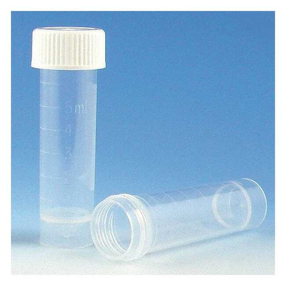 Globe Scientific Test Tube,0.62 in Dia,White,PK1000 6101B
