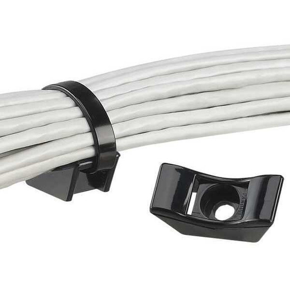 Panduit Cable Tie Mount,Heavy Duty,Blk,PK25 TMEH-S25-Q0