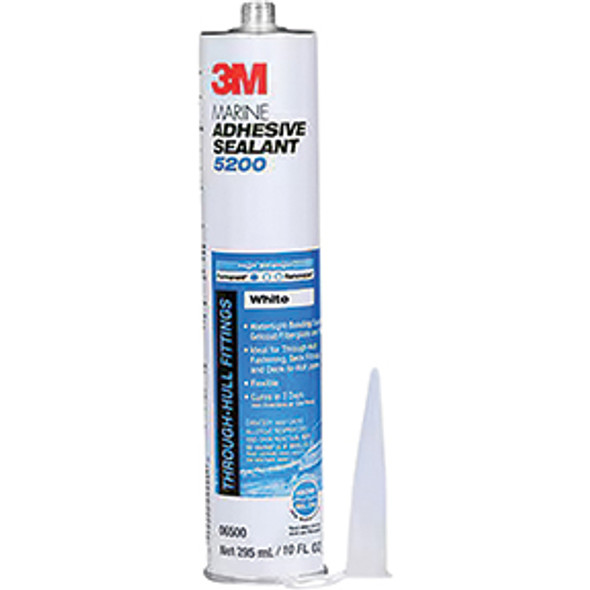 3M Marine Adhesive Sealant 5200, White, 295 ml Cartridge 6500