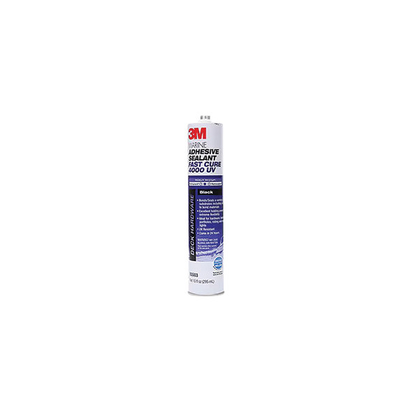 3M Marine Adhesive Sealant 4000 UV, Black, 295 ml Cartridge 14316