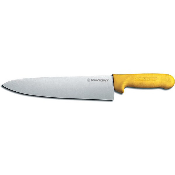 Dexter Russell Chef Knife,10" L,SS Blade,Yellow 12433Y