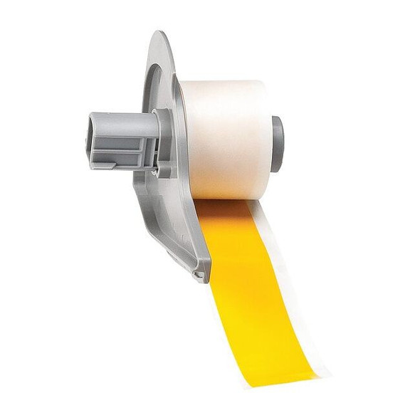 Brady ContinuousLabelStock,Yellow,Gloss,1inW M7C-1000-581-YL