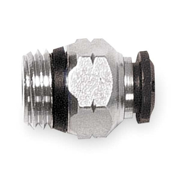 Aignep Usa Push to Connect Fitting, Brass, Silver 50000N-6-3/8