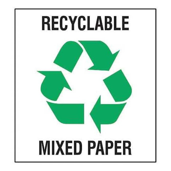 Brady Recycling Label,Vinyl,5 In. W,PK5, 18410FLS 18410FLS