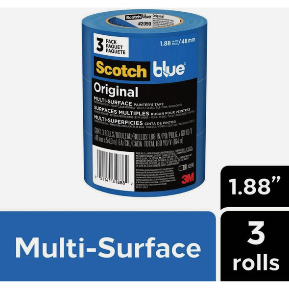 ScotchBlue 1.88 In. x 60 Yd. Original Painter's Tape (3 Roll) 2090-48EP3 798072