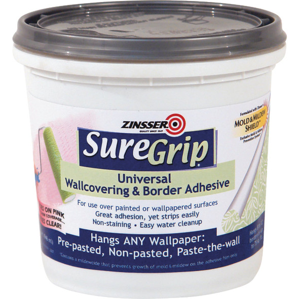 Zinsser SureGrip 1 Qt. Universal Border & Wallcovering Adhesive 2874 778074
