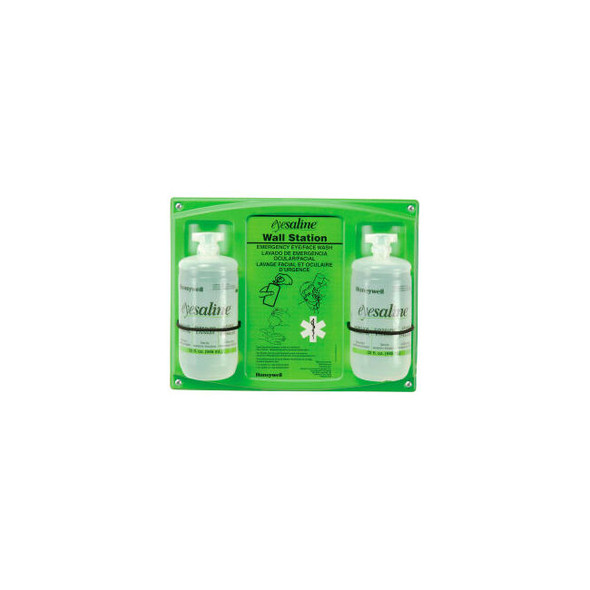 Honeywell Emergency Eye/Face Wash 32 Oz. Double Bottle Station 32-000462-0000