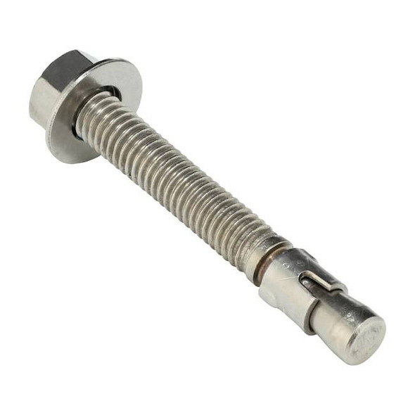 SUP-R-STUD + Wedge Anchor, 3/8" Dia., 3" L, Steel Plain, 20 PK