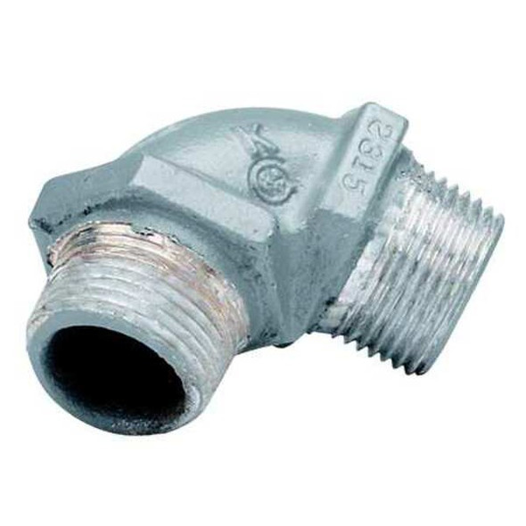 IMC 90 Deg Elbow, 3/4 in, Threaded, Iron, Powder Coated, Gray