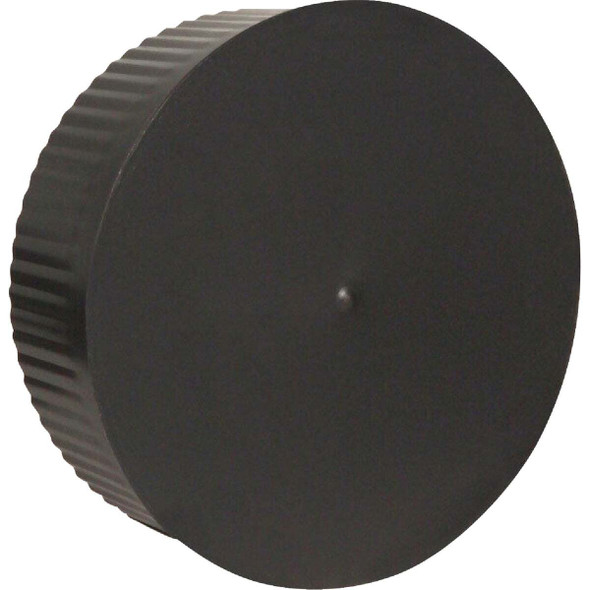 Imperial 8 In. Dia. 24 Ga. BE Crimp End Cap, Black BM0153