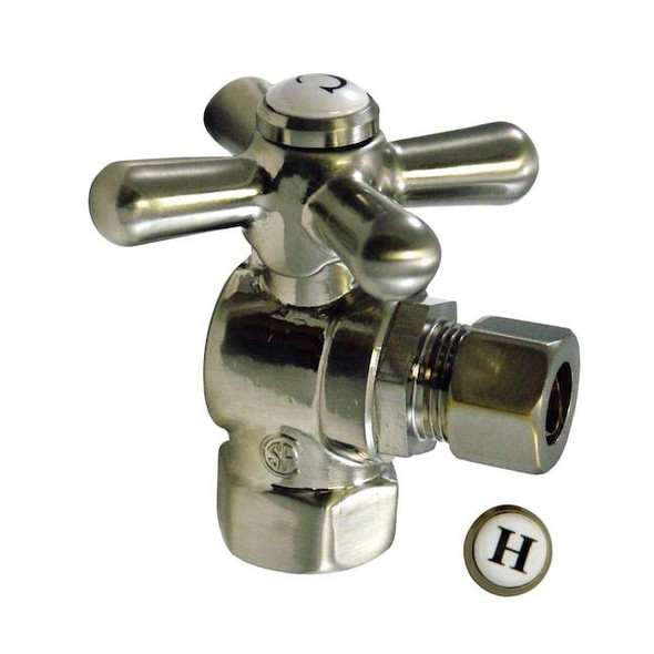 Vintage CC33108X 3/8" IPS X 3/8" OD Comp Cross Handle Angle Stop CC33108X