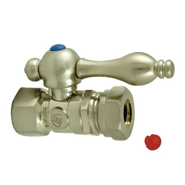 CC44158 Quarter Turn Valves (1/2" FIP X 1/2" & 7/16" O.D. Slip Joint)