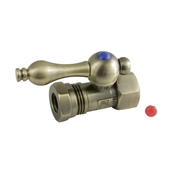 CC44153 Quarter Turn Valves (1/2" FIP X 1/2" & 7/16" O.D. Slip Joint)