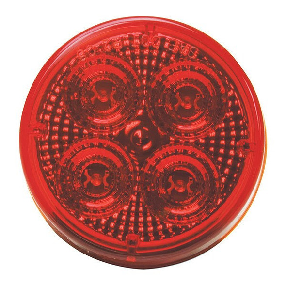 Roadpro Diamond Lens Sealed Light, 2.5 Round LED, Color: Red RP1010RDL