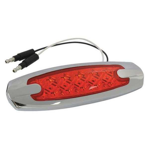 Roadpro Sealed Diamond Lens LED Light,4.75x1.25 RP1370RD