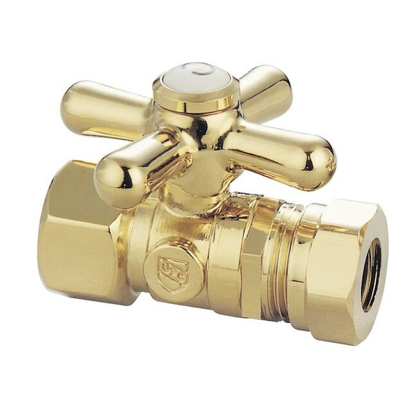 CC44152X Quarter Turn Valves (1/2" FIP X 1/2" & 7/16" O.D. Slip Joint)