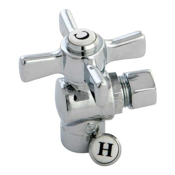 Millennium CC43201ZX 1/2" Sweat X 3/8" OD Comp Angle Stop CC43201ZX