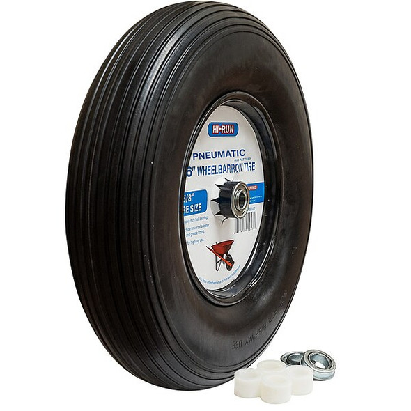 Hi-Run Tires and Wheels,300 lb,Wheel Barrow WB1009