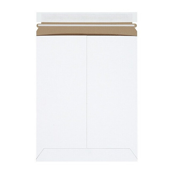 Stayflats Self-Seal Flat Mailers, 9 3/4" x 12 1/4", White, PK100 RM5SS
