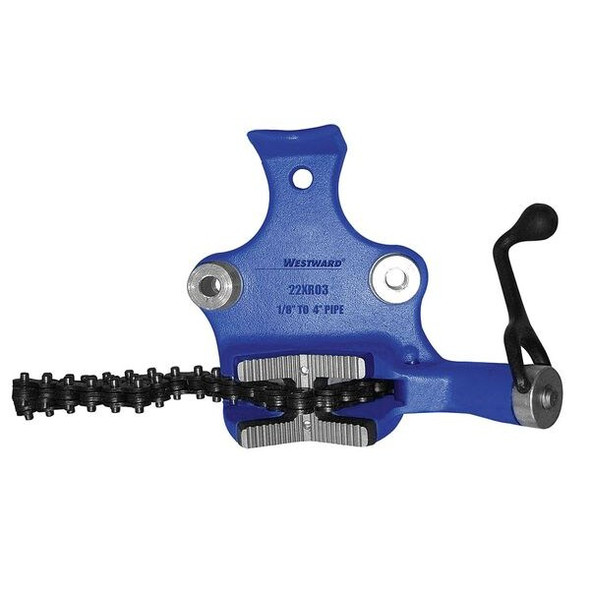 Westward Bench Chain Vise,Top Screw,1/8 to 4 in 22XR03