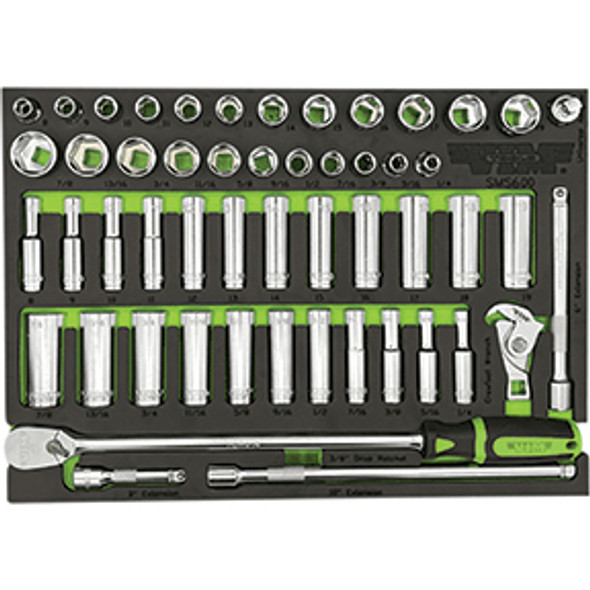 52 PC. 3/8IN DR. SOCKET MASTER SET SMS600