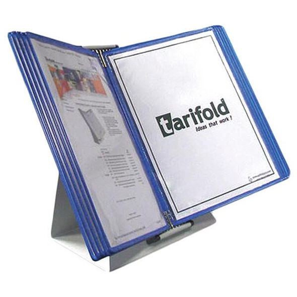 Tarifold Document Desk Display Unit,10 Blue Pocke D211