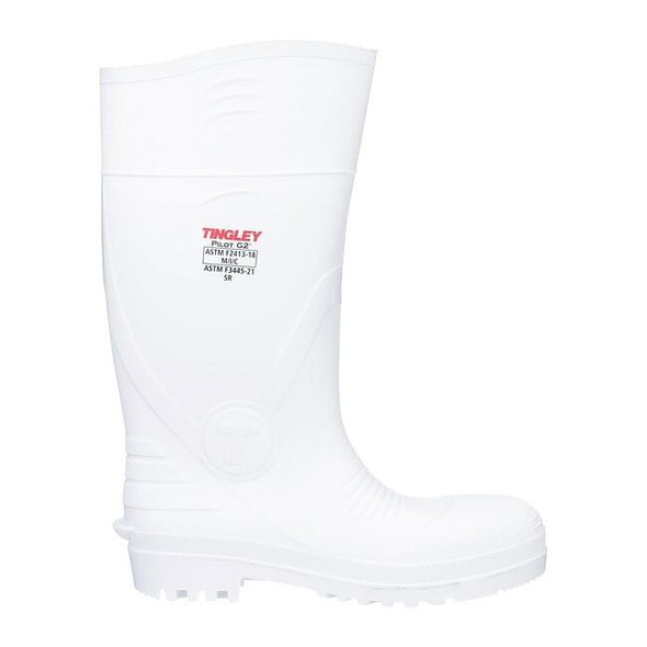Tingley Men's Pilot G2 Tall Rubber Boots, Composite Toe, White, M11/W13 31268