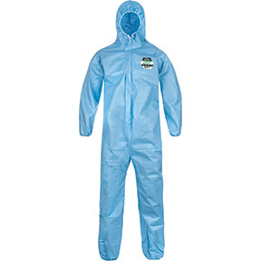 SafeGard® SMMS Global Pattern Coverall - Respirator Fit Hood, LG/XL SSG428B-LGXL