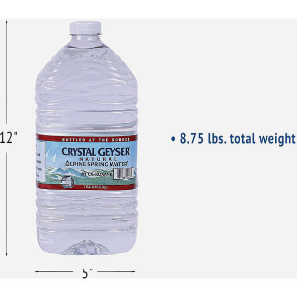 Crystal Geyser Alpine Spring 1 Gal. Water (6-Pack)