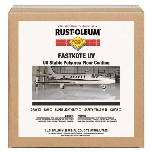 Rust-Oleum Floor Coating,Water,1 gal.,Safety Yellow 278270