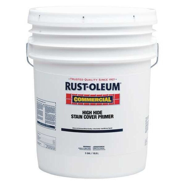 Rust-Oleum Primer,White,Solvent Based,Alkyd,5 gal. 302139