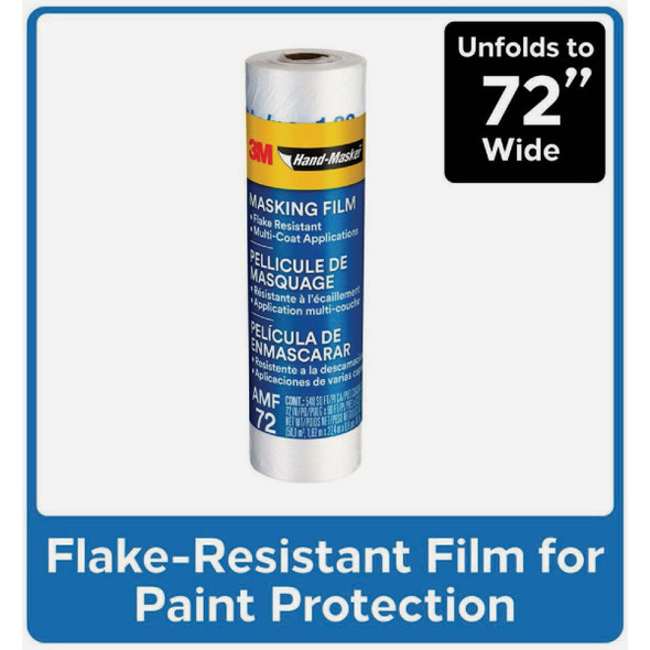 3M Hand-Masker 72 In. x 90 Ft. x 0.35 Mil. Advanced Masking Film